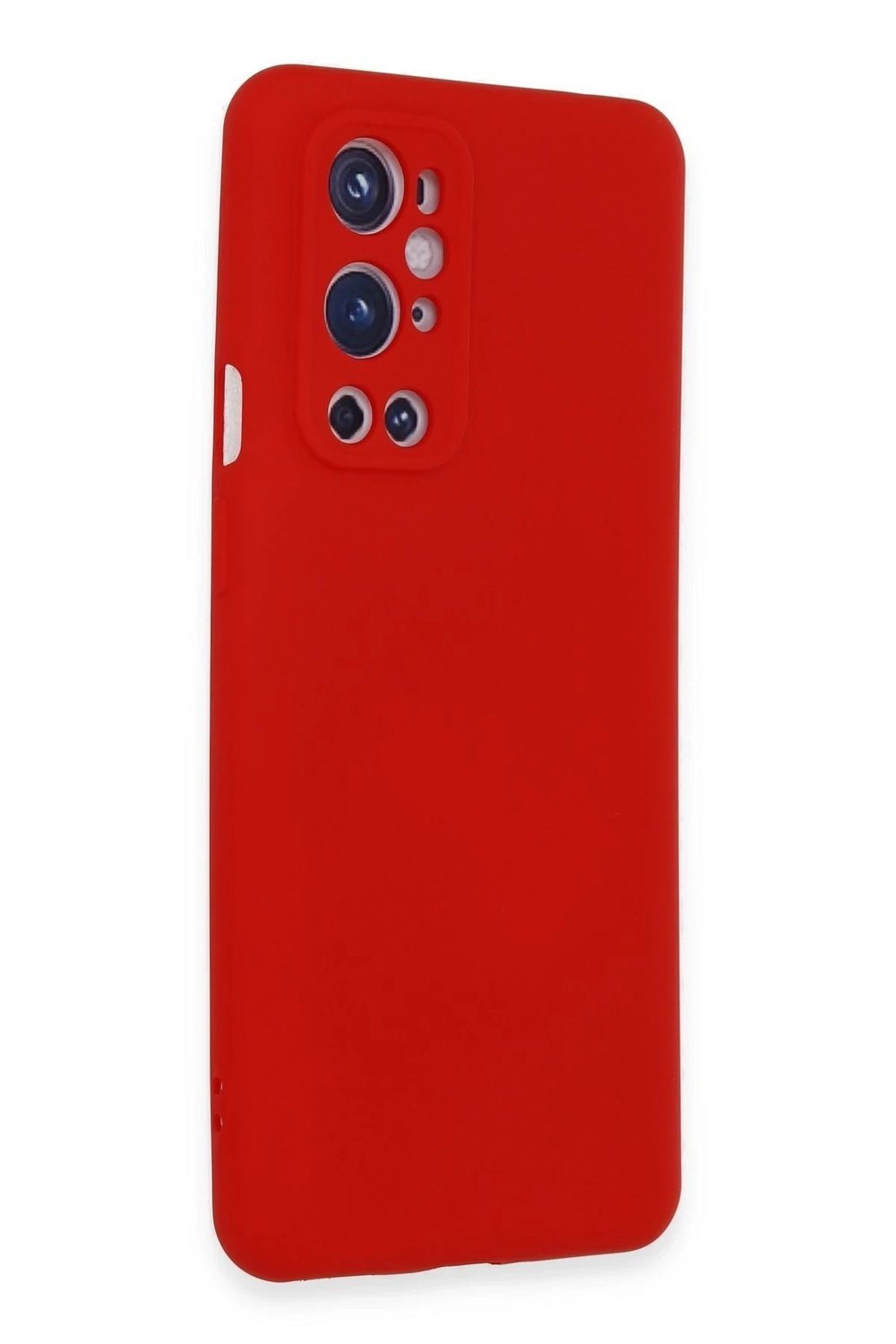 Mey İthalat®  One Plus 9 Pro Kılıf Nano içi Kadife Silikon - Kırmızı