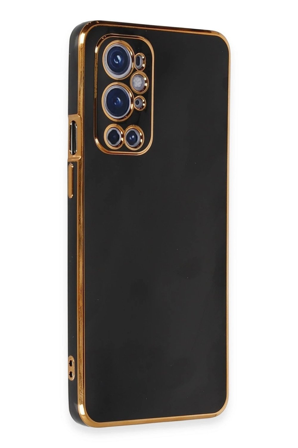 Mey İthalat®  One Plus 9 Pro Kılıf Volet Silikon - Siyah
