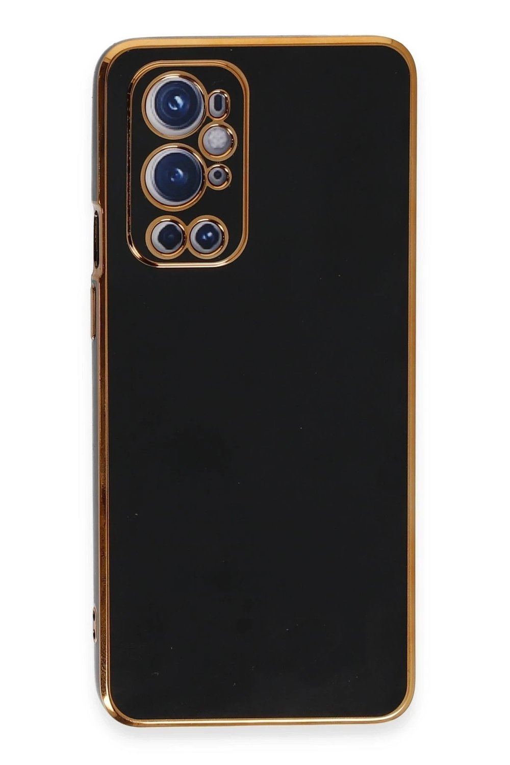 Mey İthalat®  One Plus 9 Pro Kılıf Volet Silikon - Siyah