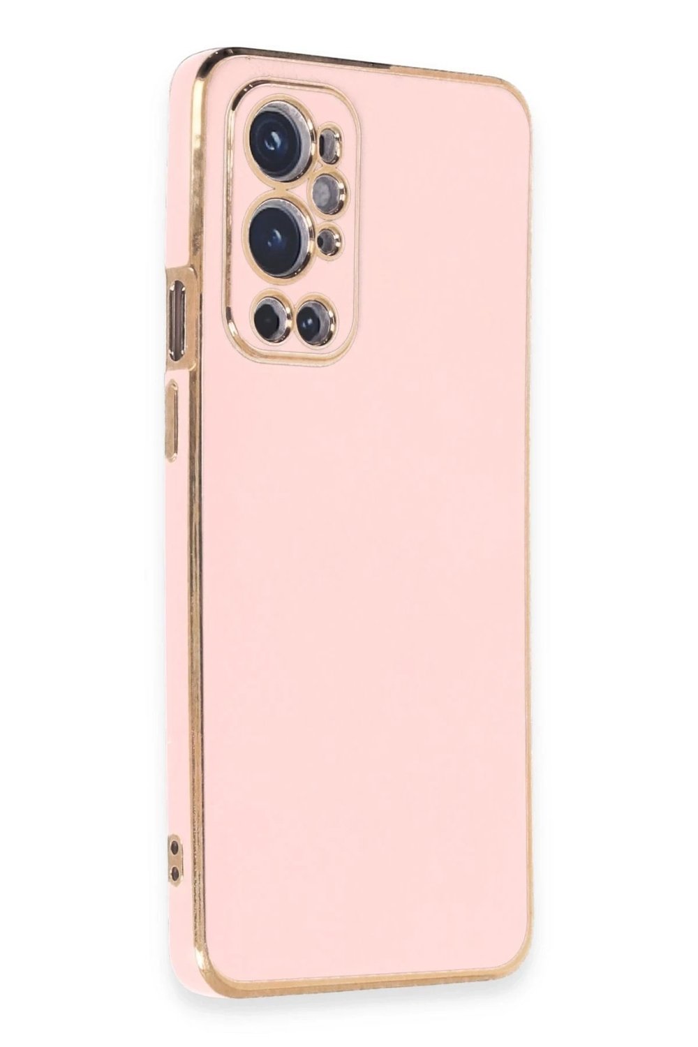 Mey İthalat®  One Plus 9 Pro Kılıf Volet Silikon - Pembe