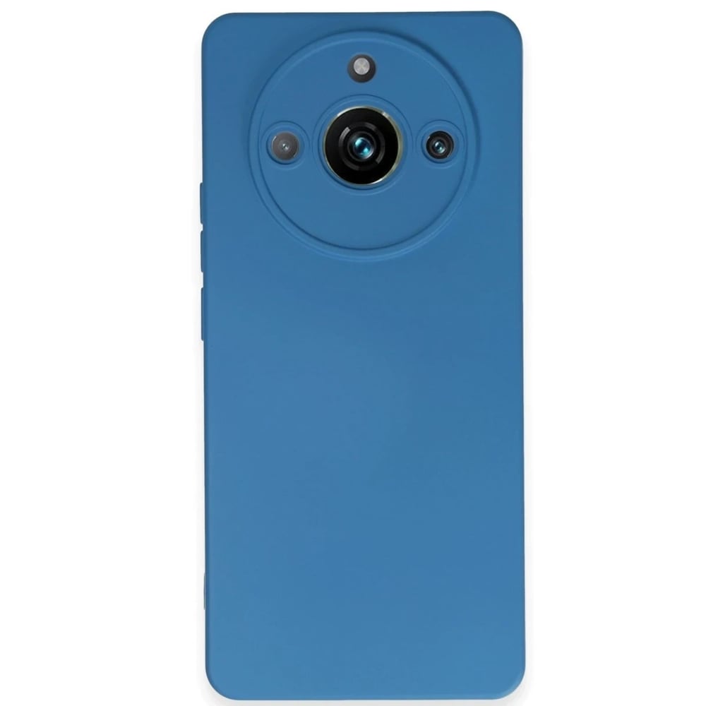 Mey İthalat®  Realme 11 Pro Kılıf Nano içi Kadife Silikon - Mavi