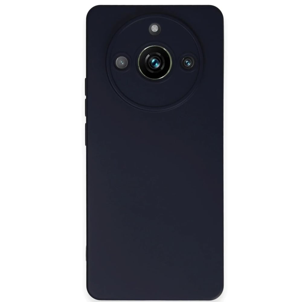 Mey İthalat®  Realme 11 Pro Kılıf Nano içi Kadife Silikon - Lacivert