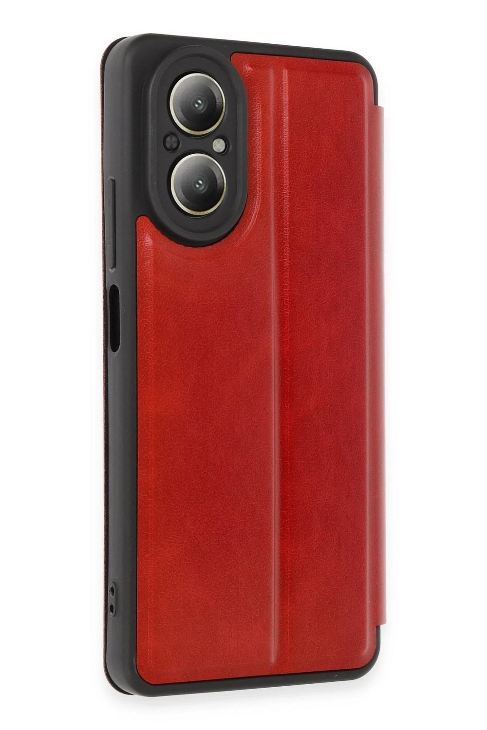 Mey İthalat®  Realme 12 Lite Kılıf Flip Cover - Kırmızı