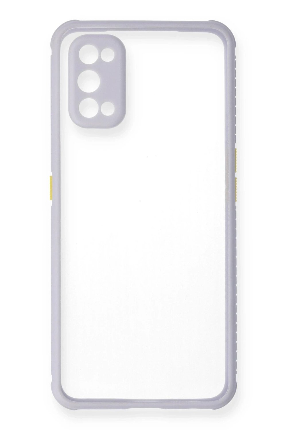 Mey İthalat®  Realme 7 Pro Kılıf Miami Şeffaf Silikon - Lila