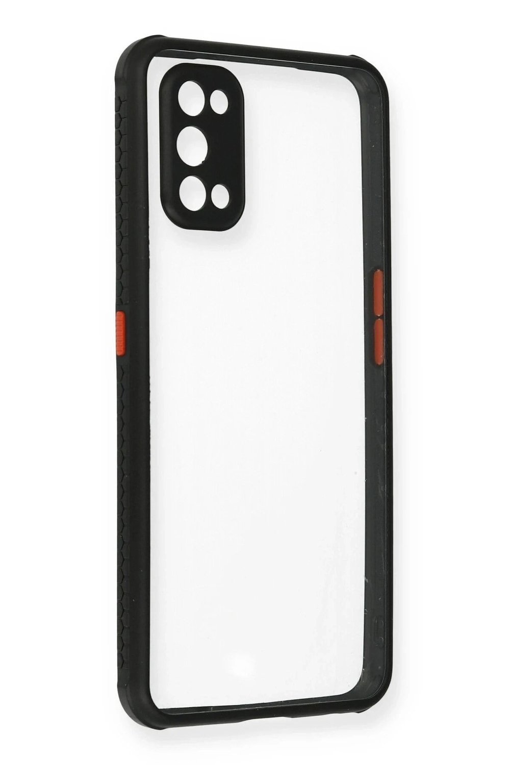 Mey İthalat®  Realme 7 Pro Kılıf Miami Şeffaf Silikon - Siyah