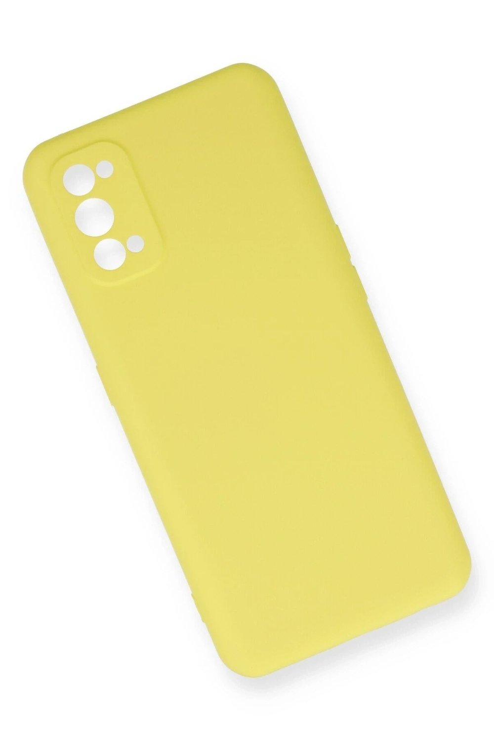Mey İthalat®  Realme 7 Pro Kılıf Nano içi Kadife Silikon - Sarı