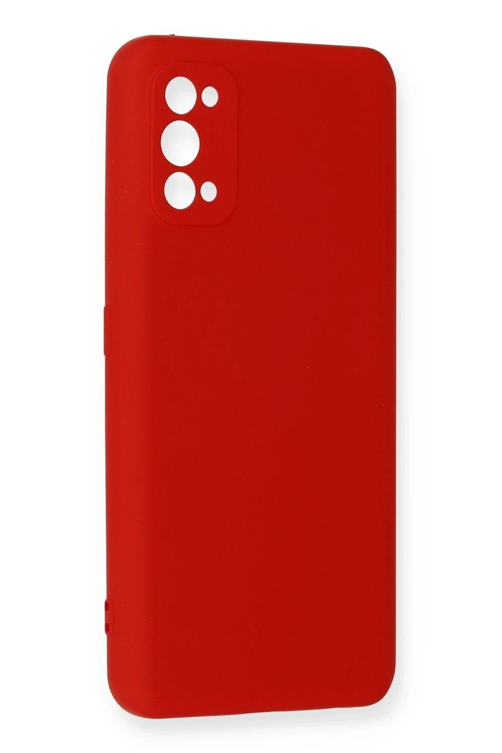 Mey İthalat®  Realme 7 Pro Kılıf Nano içi Kadife Silikon - Kırmızı