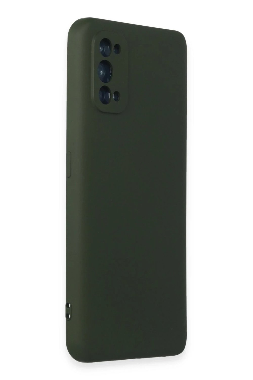 Mey İthalat®  Realme 7 Pro Kılıf Nano içi Kadife Silikon - Koyu Yeşil