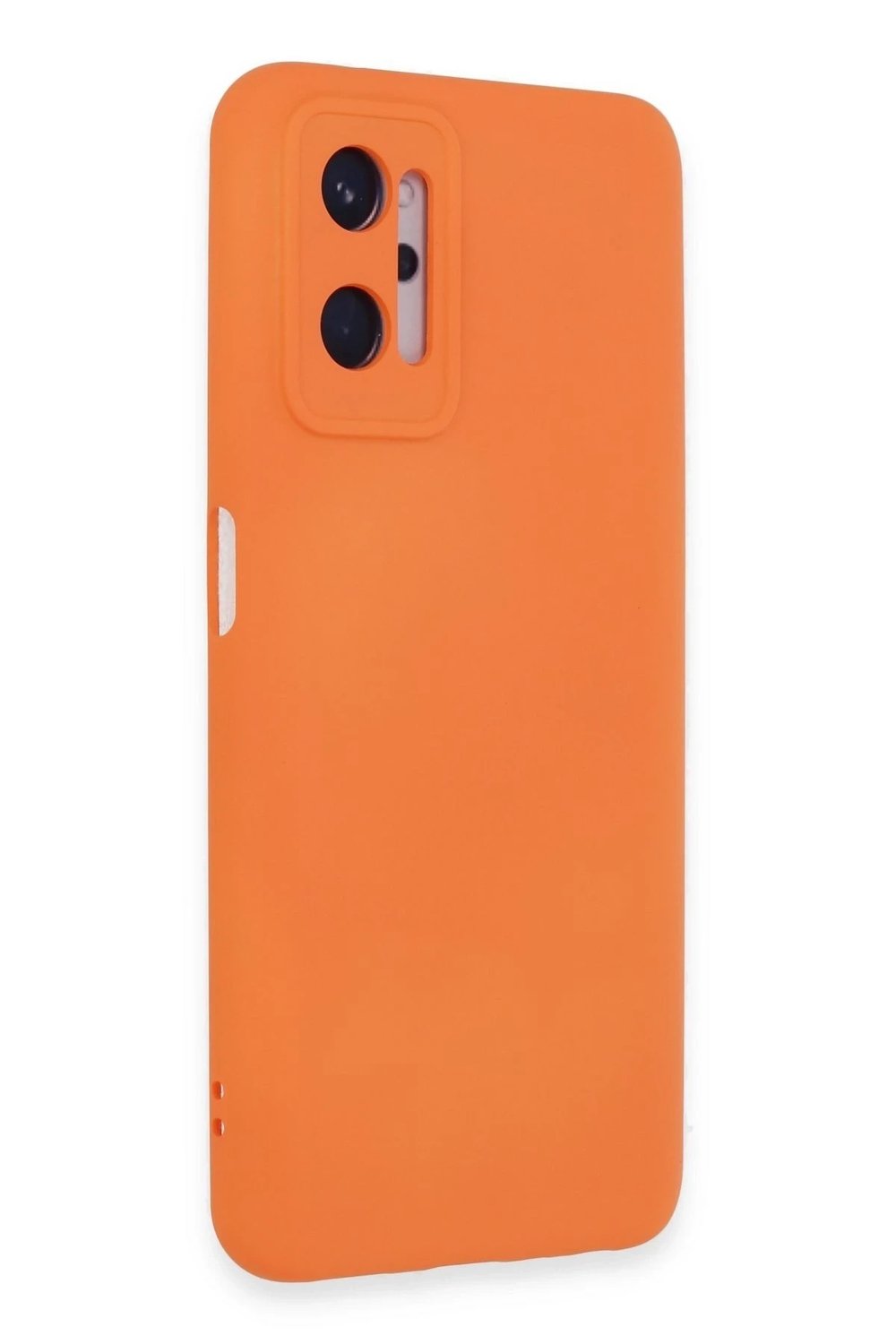 Mey İthalat®  Realme 9i 4G Kılıf Nano içi Kadife Silikon - Turuncu