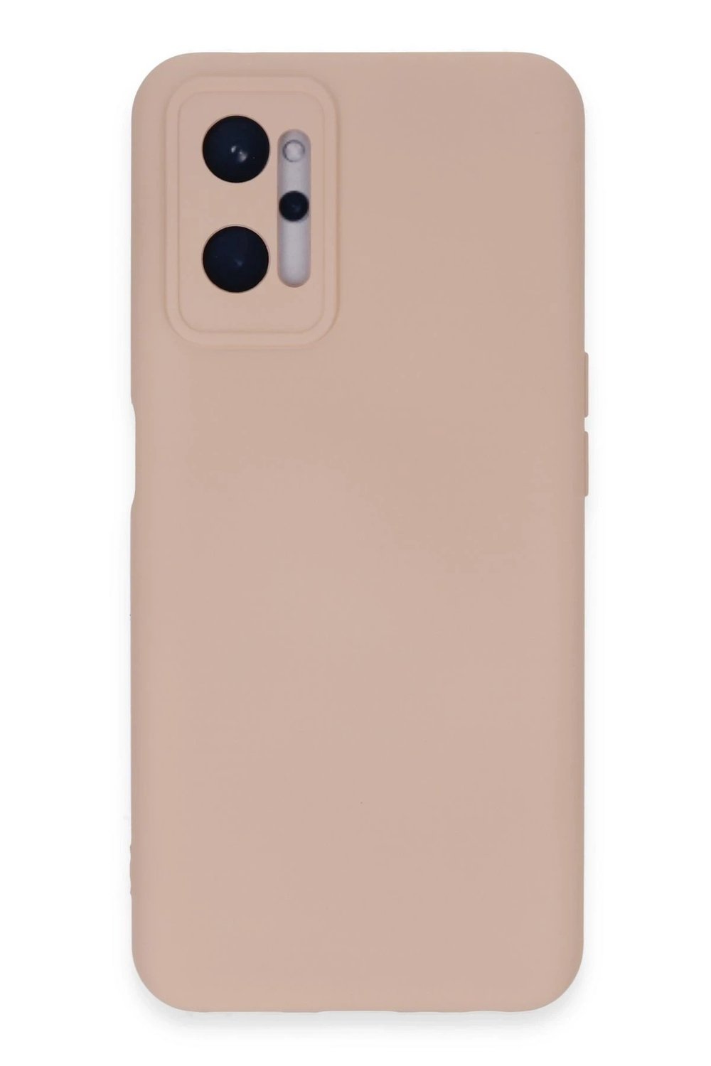 Mey İthalat®  Realme 9i 4G Kılıf Nano içi Kadife Silikon - Pudra