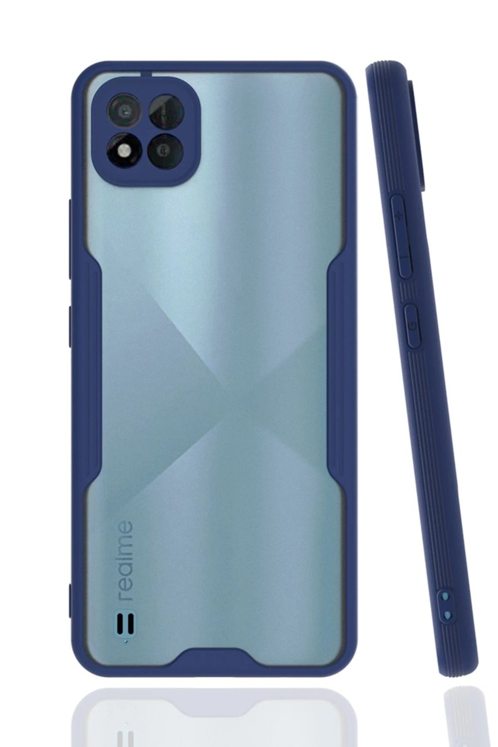 Mey İthalat®  Realme C11 2021 Kılıf Platin Silikon - Lacivert