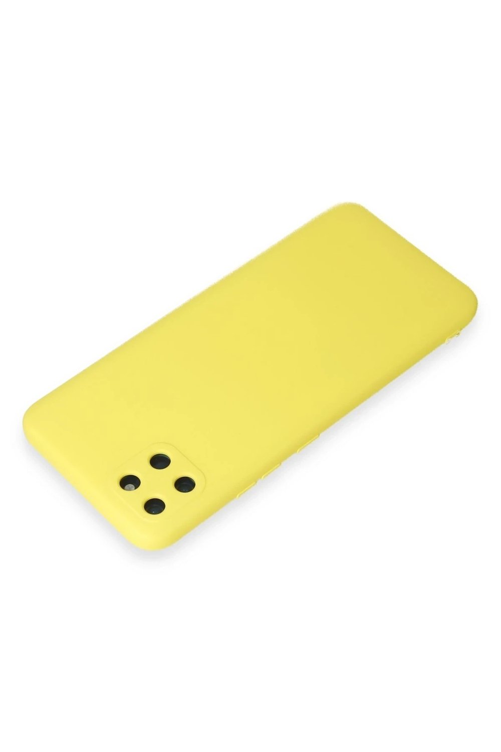Mey İthalat®  Realme C11 Kılıf Nano içi Kadife Silikon - Sarı