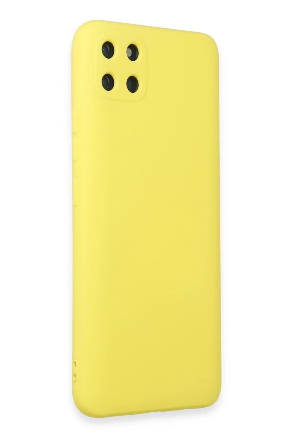 Mey İthalat®  Realme C11 Kılıf Nano içi Kadife Silikon - Sarı