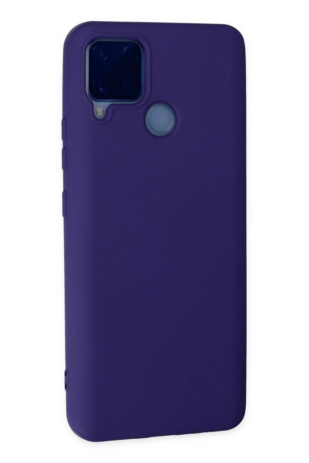 Mey İthalat®  Realme C15 Kılıf Nano içi Kadife Silikon - Mor