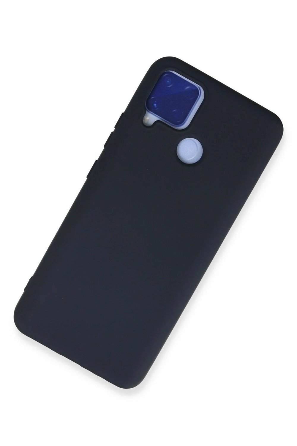 Mey İthalat®  Realme C15 Kılıf Nano içi Kadife Silikon - Lacivert