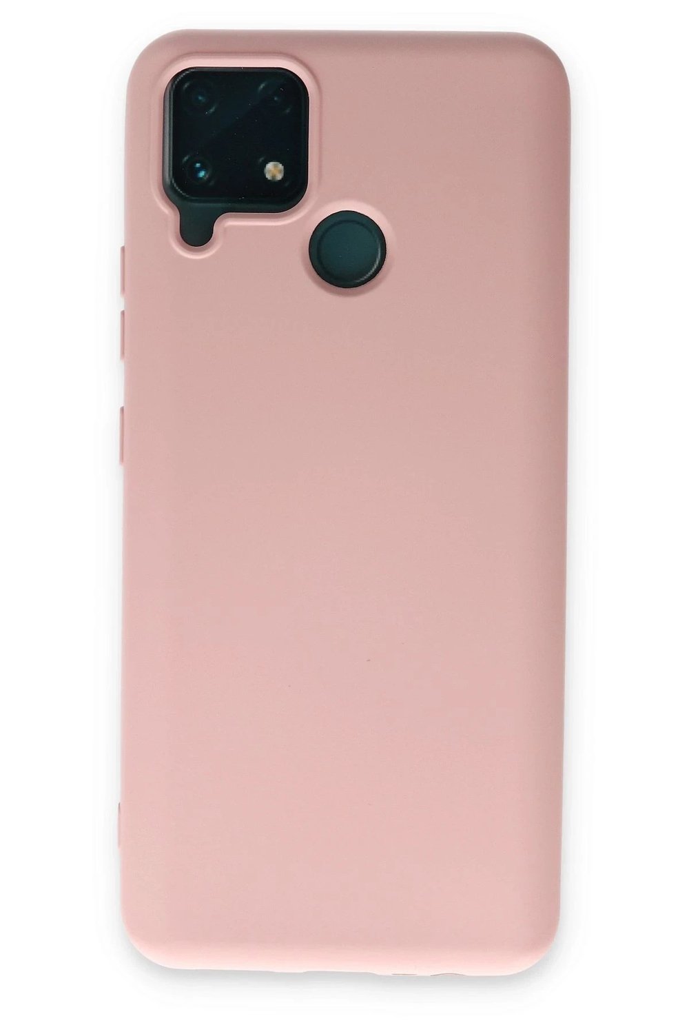 Mey İthalat®  Realme C15 Kılıf Nano içi Kadife Silikon - Pudra