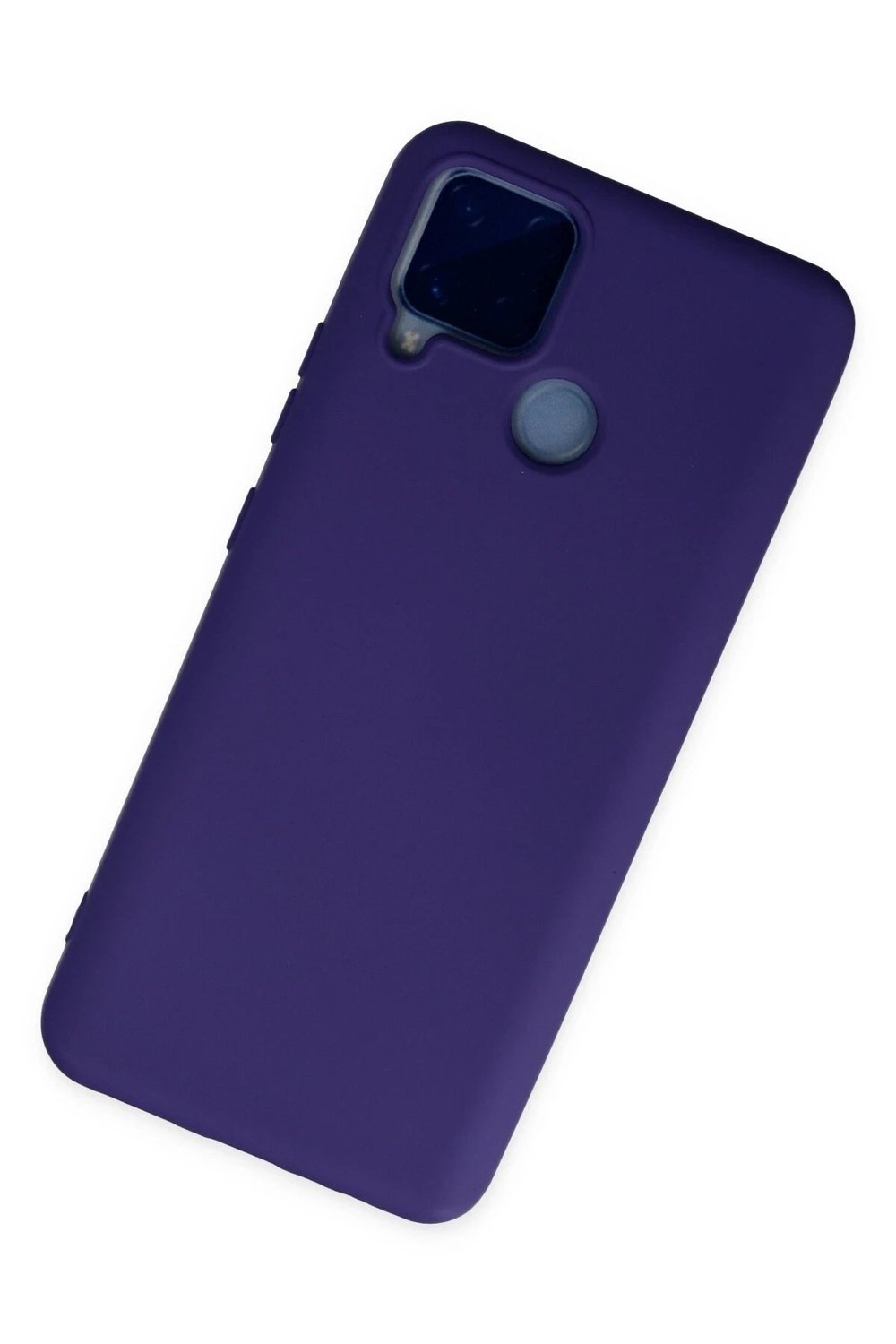 Mey İthalat®  Realme C15 Kılıf Nano içi Kadife Silikon - Mor
