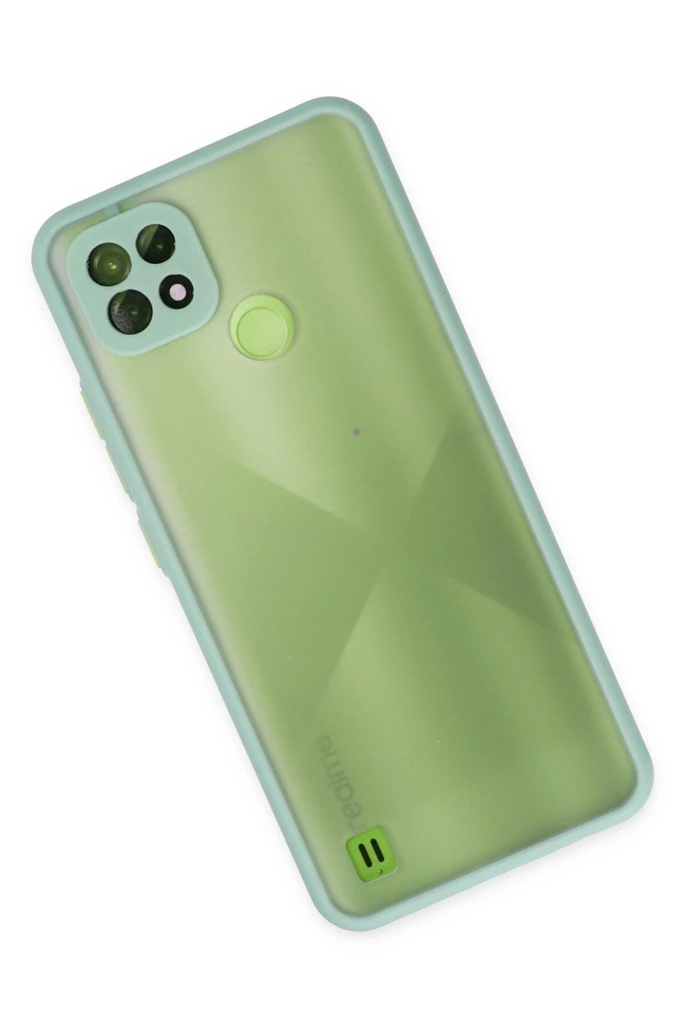 Mey İthalat®  Realme C21 Kılıf Montreal Silikon Kapak - Turkuaz