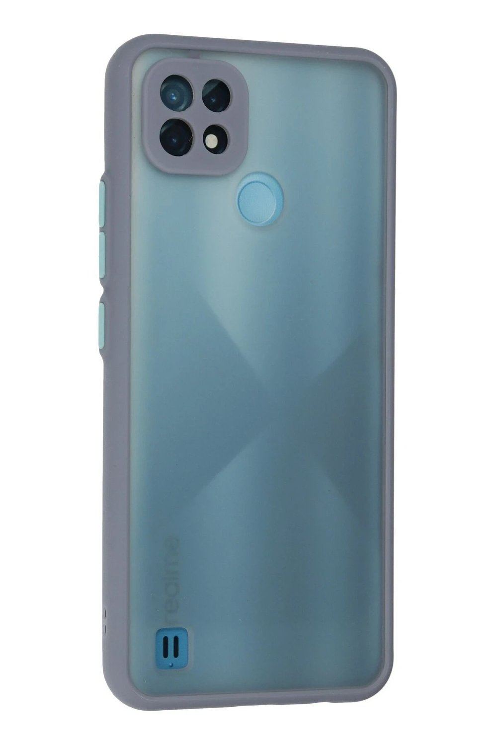 Mey İthalat®  Realme C21 Kılıf Montreal Silikon Kapak - Gri