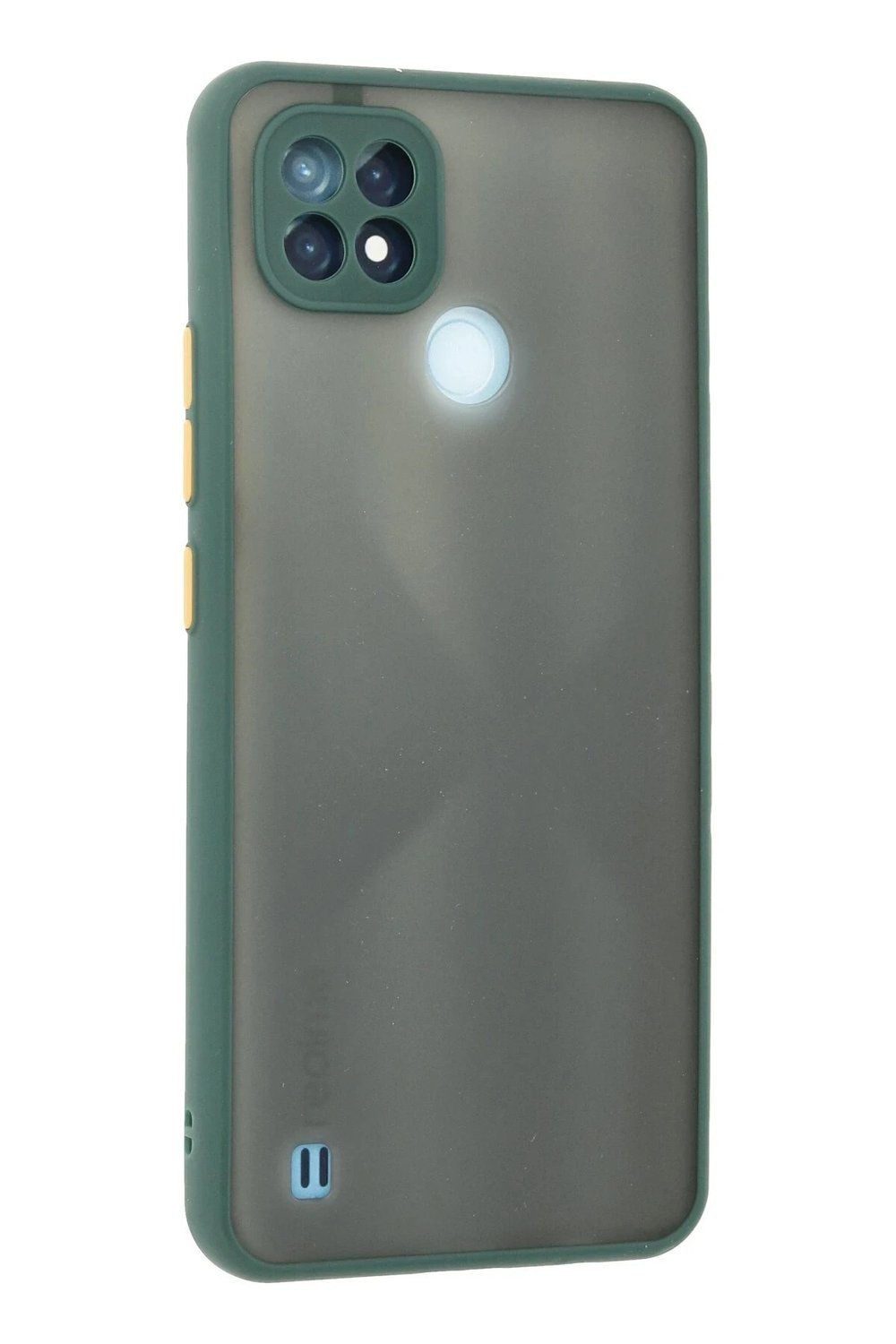 Mey İthalat®  Realme C21 Kılıf Montreal Silikon Kapak - Yeşil