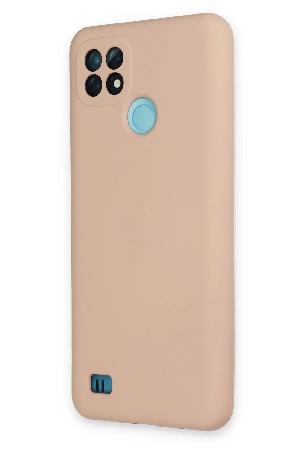 Mey İthalat®  Realme C21 Kılıf Nano içi Kadife Silikon - Pudra