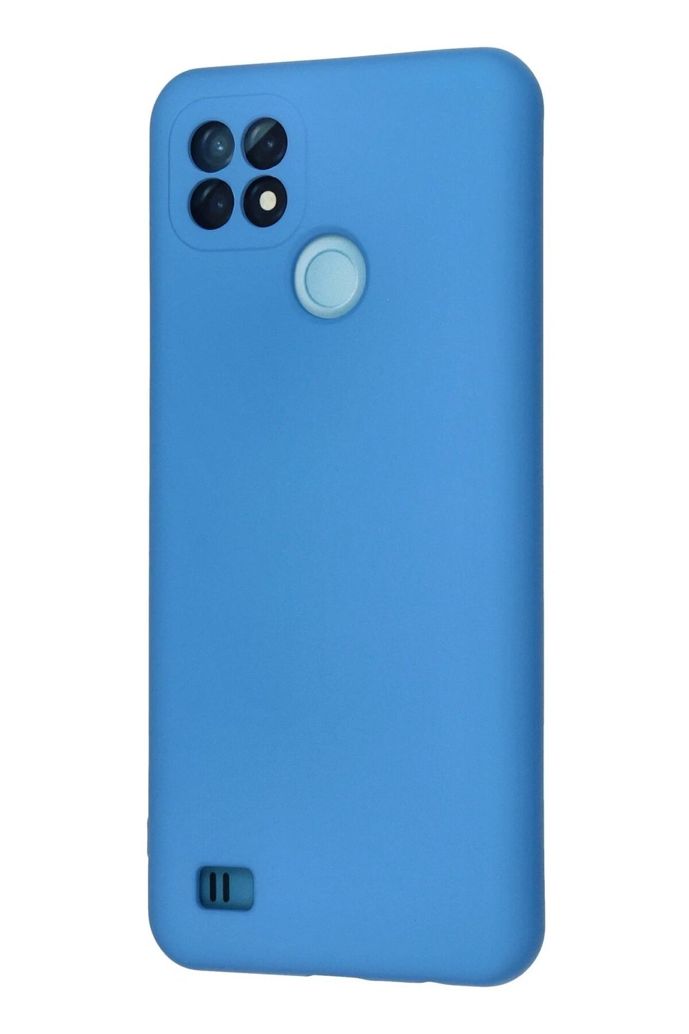 Mey İthalat®  Realme C21 Kılıf Nano içi Kadife Silikon - Mavi