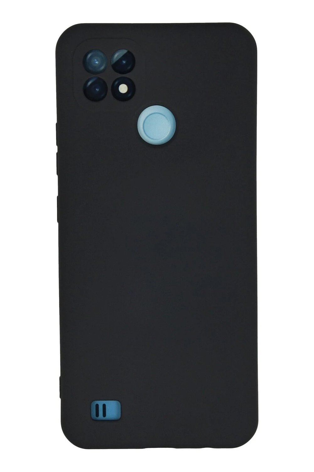 Mey İthalat®  Realme C21 Kılıf Nano içi Kadife Silikon - Lacivert