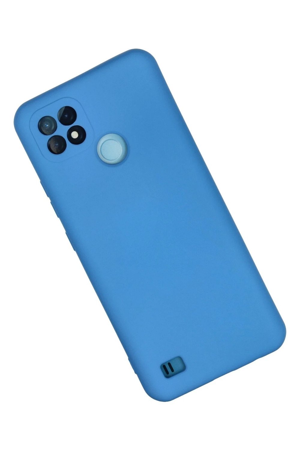 Mey İthalat®  Realme C21 Kılıf Nano içi Kadife Silikon - Mavi