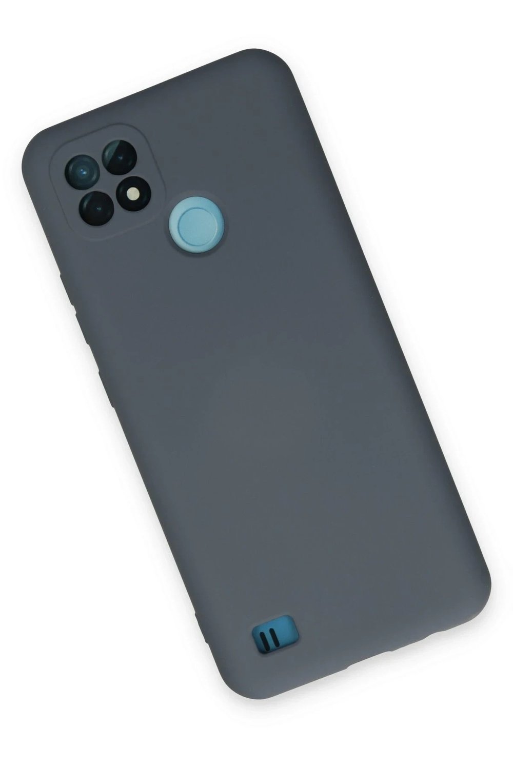 Mey İthalat®  Realme C21 Kılıf Nano içi Kadife Silikon - Gri