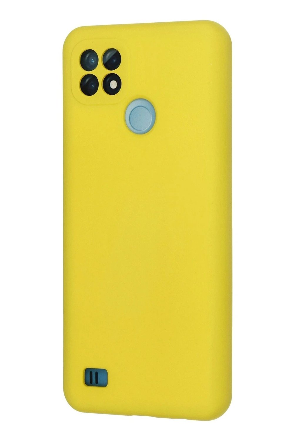 Mey İthalat®  Realme C21 Kılıf Nano içi Kadife Silikon - Sarı