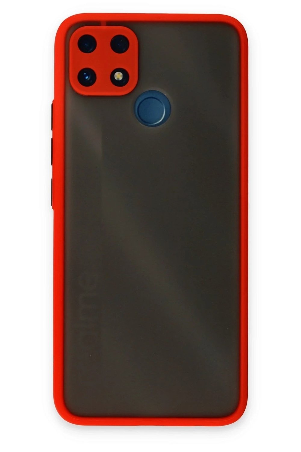 Mey İthalat®  Realme C25 Kılıf Montreal Silikon Kapak - Kırmızı