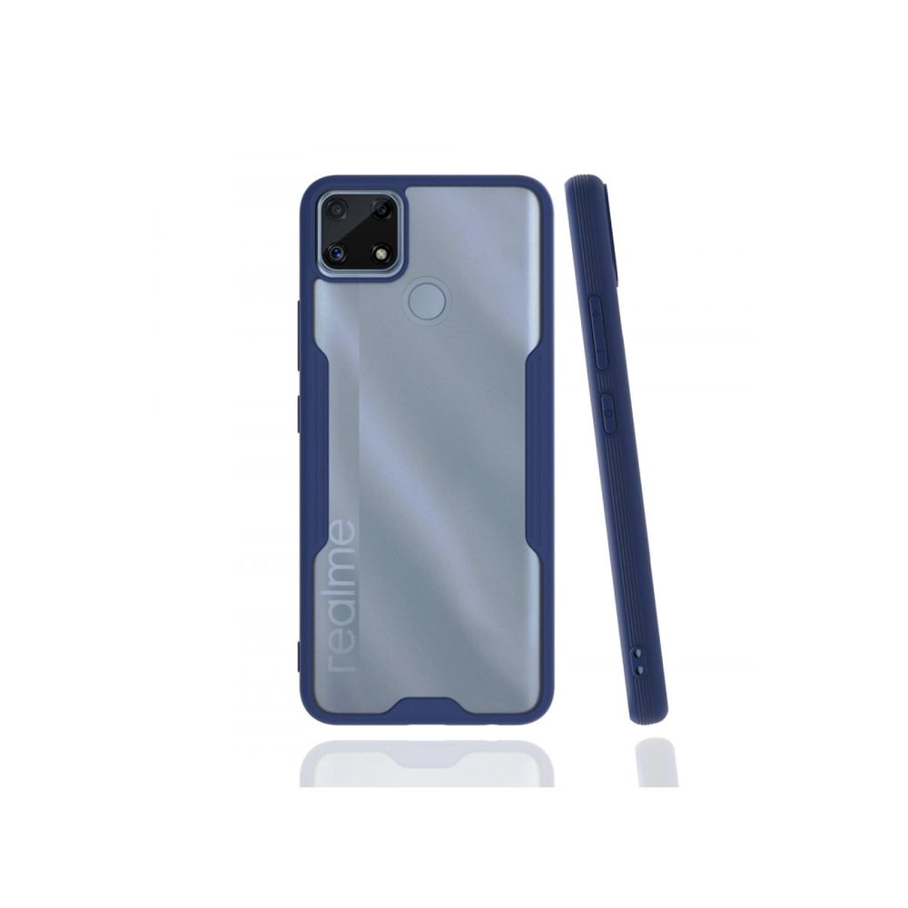 Mey İthalat®  Realme C25 Kılıf Platin Silikon - Lacivert