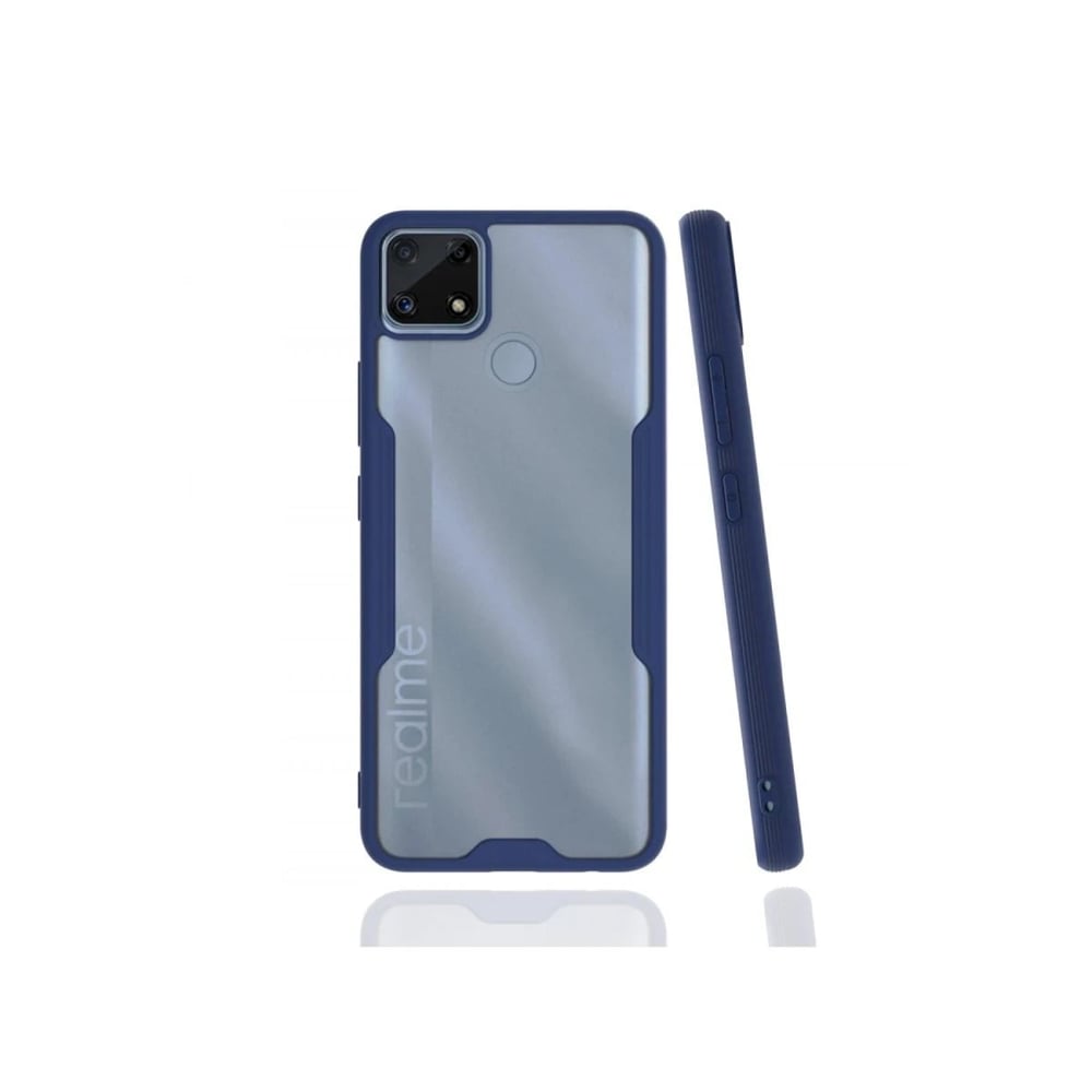 Mey İthalat®  Realme C25 Kılıf Platin Silikon - Lacivert