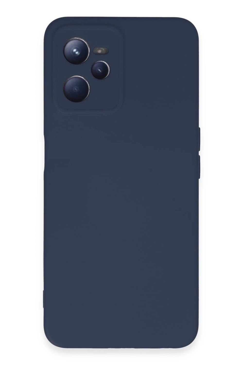 Mey İthalat®  Realme C35 Kılıf Nano içi Kadife Silikon - Lacivert