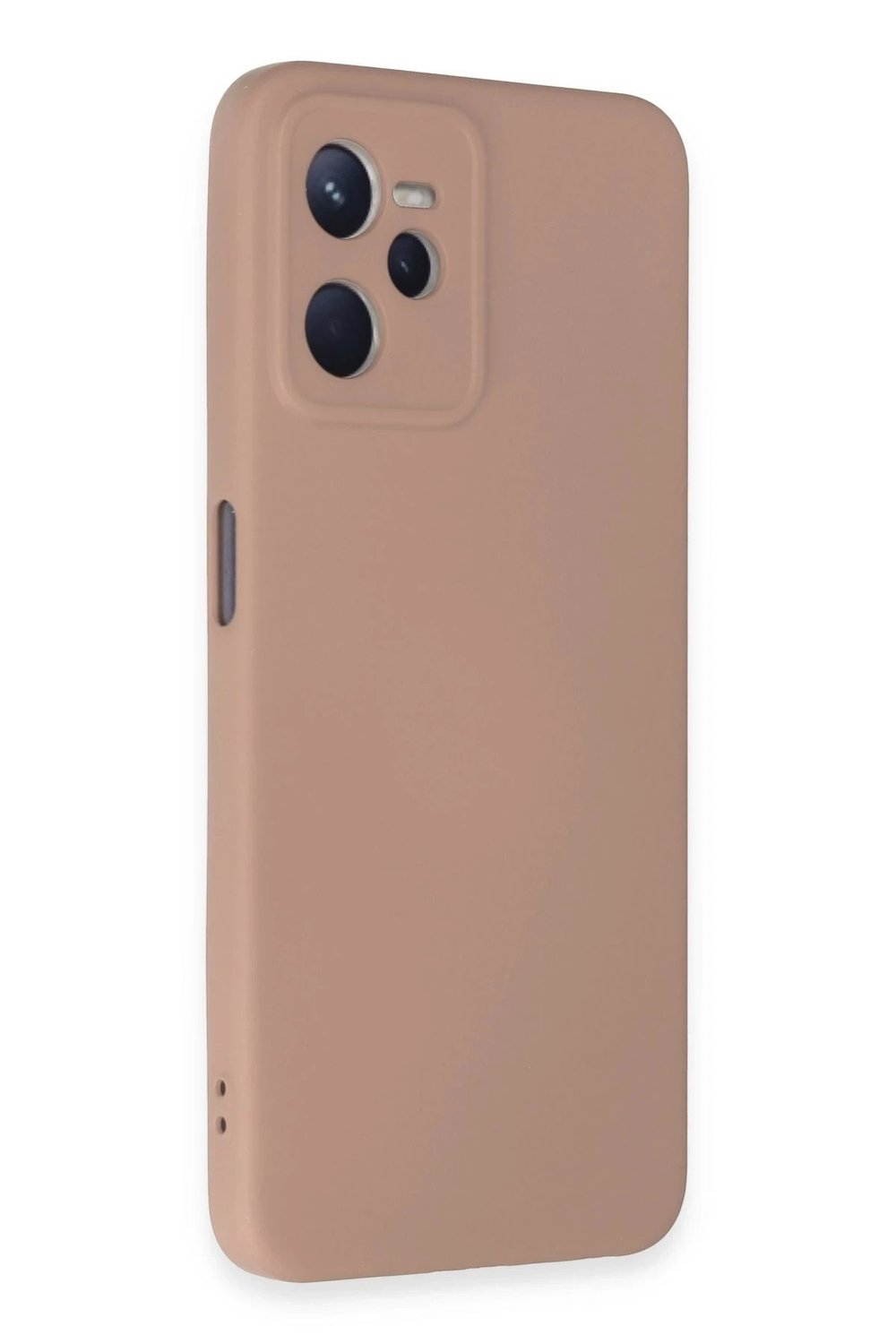 Mey İthalat®  Realme C35 Kılıf Nano içi Kadife Silikon - Pudra