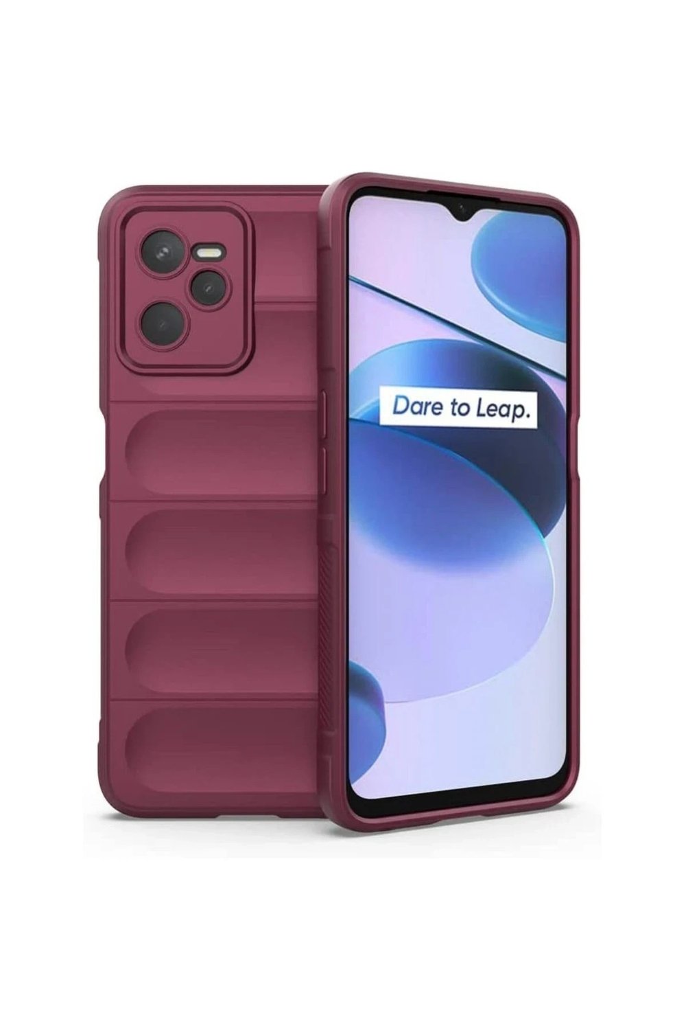 Mey İthalat®  Realme C35 Kılıf Optimum Silikon - Bordo