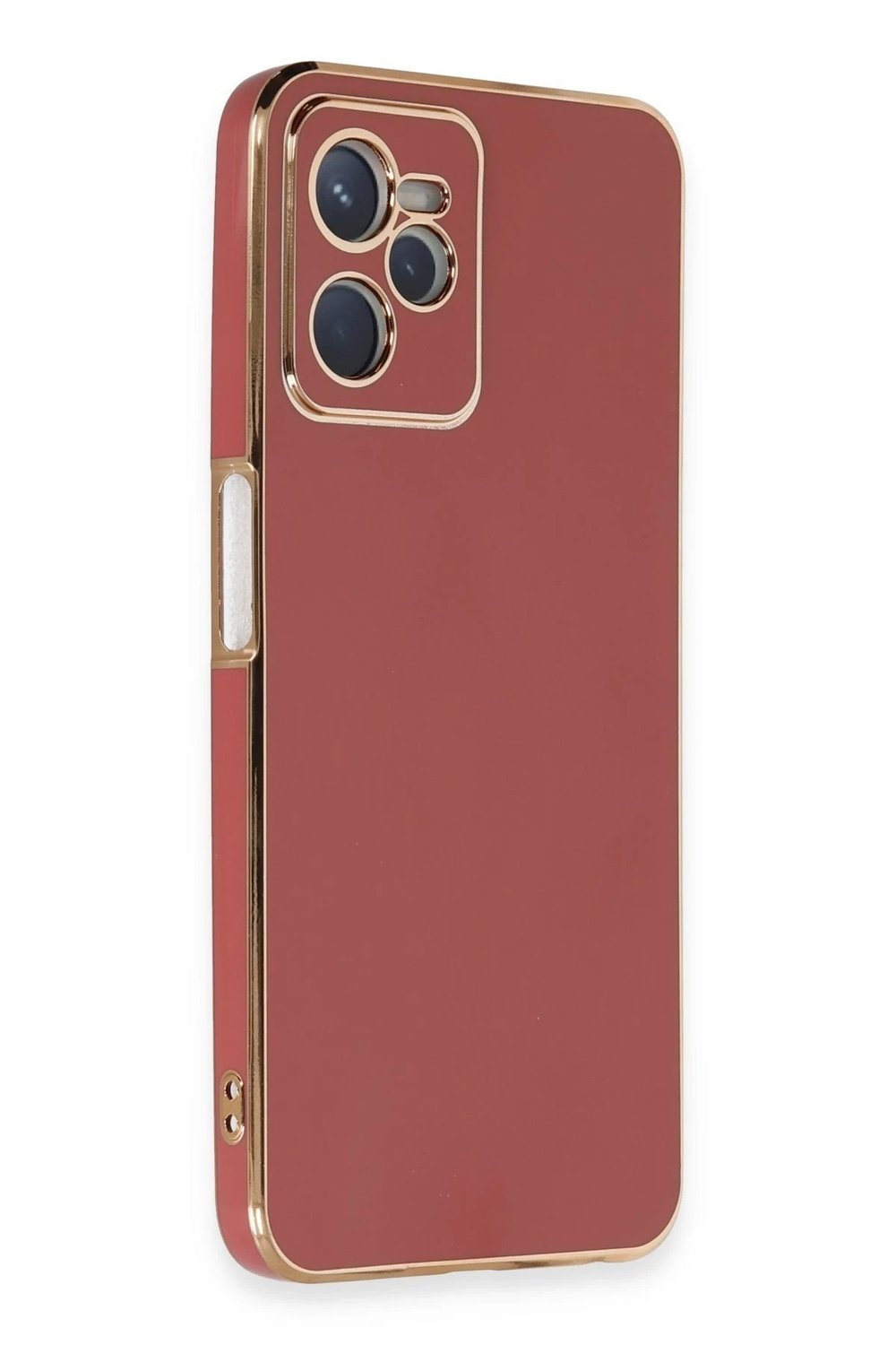 Mey İthalat®  Realme C35 Kılıf Volet Silikon - Kırmızı