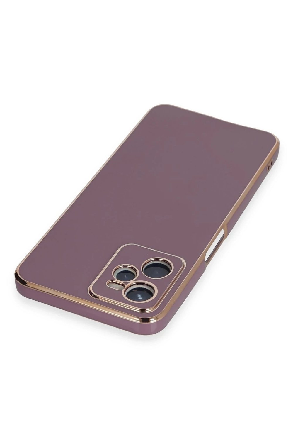 Mey İthalat®  Realme C35 Kılıf Volet Silikon - Mor