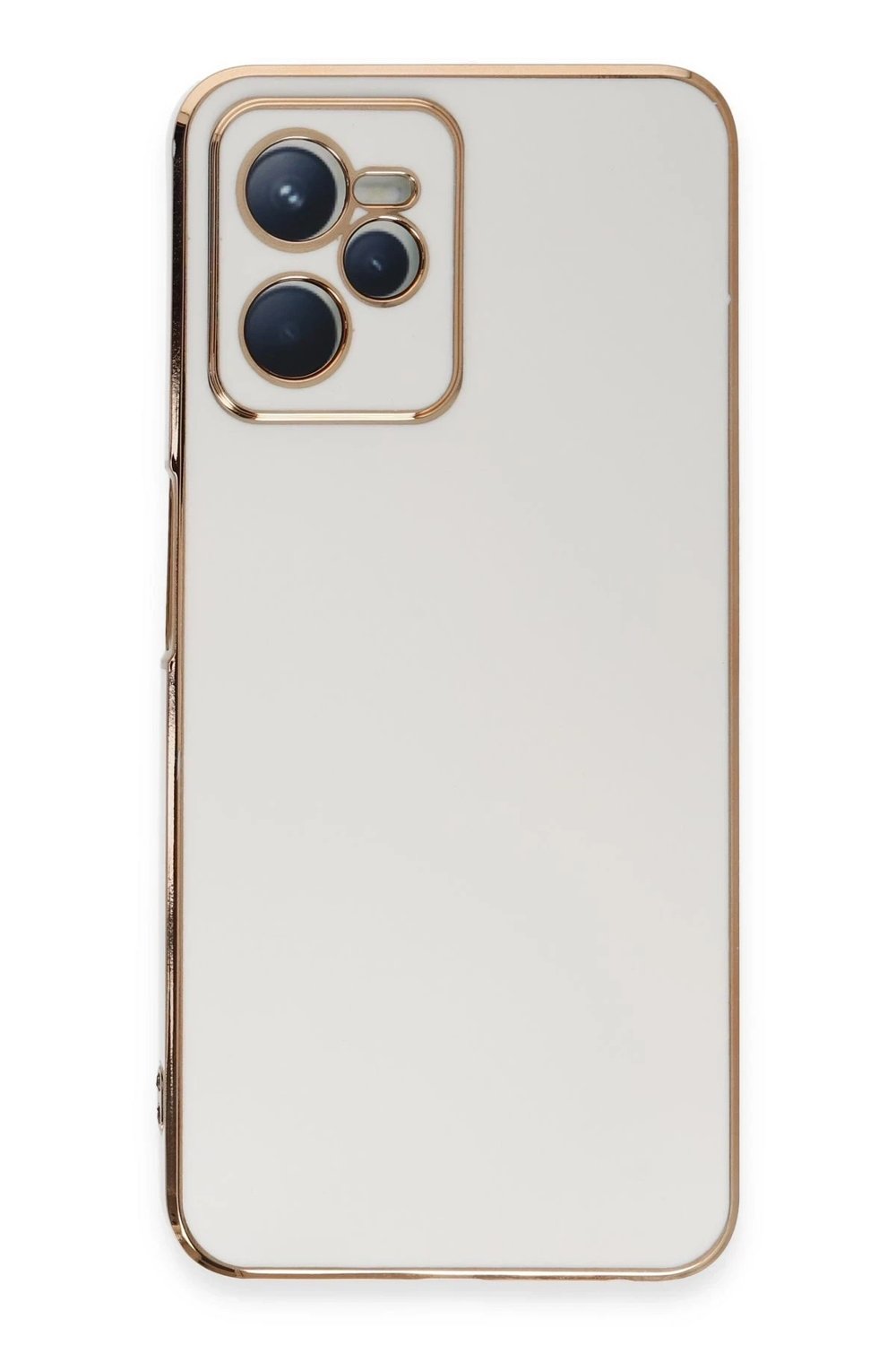 Mey İthalat®  Realme C35 Kılıf Volet Silikon - Beyaz