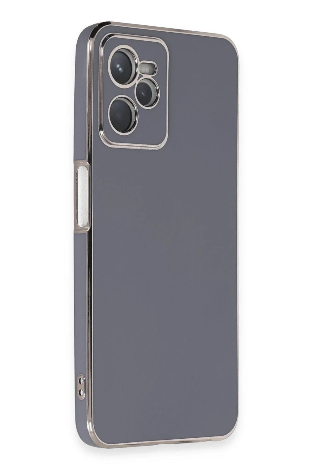 Mey İthalat®  Realme C35 Kılıf Volet Silikon - Mavi