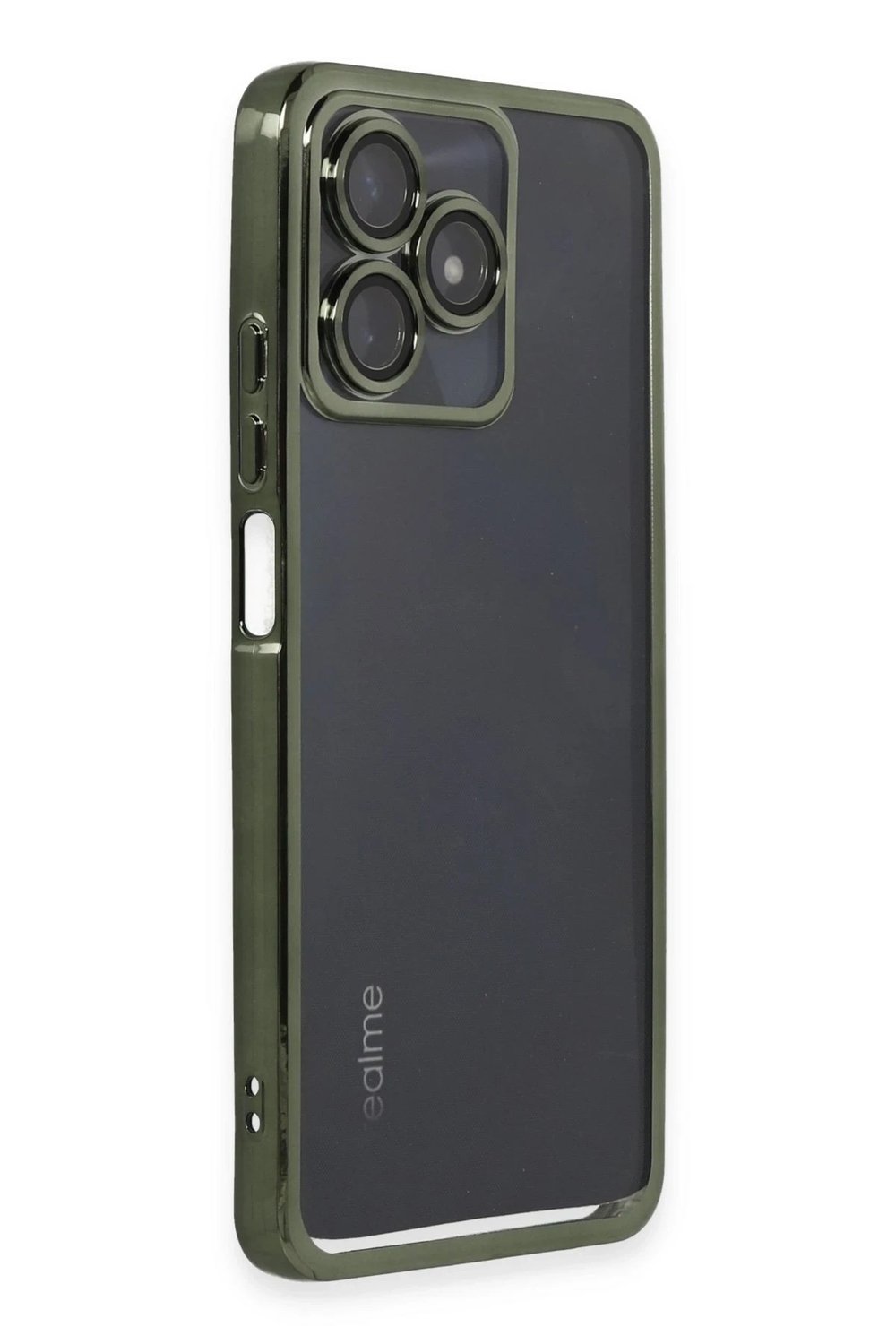 Mey İthalat®  Realme C53 Kılıf  Lensli Silikon - Yeşil
