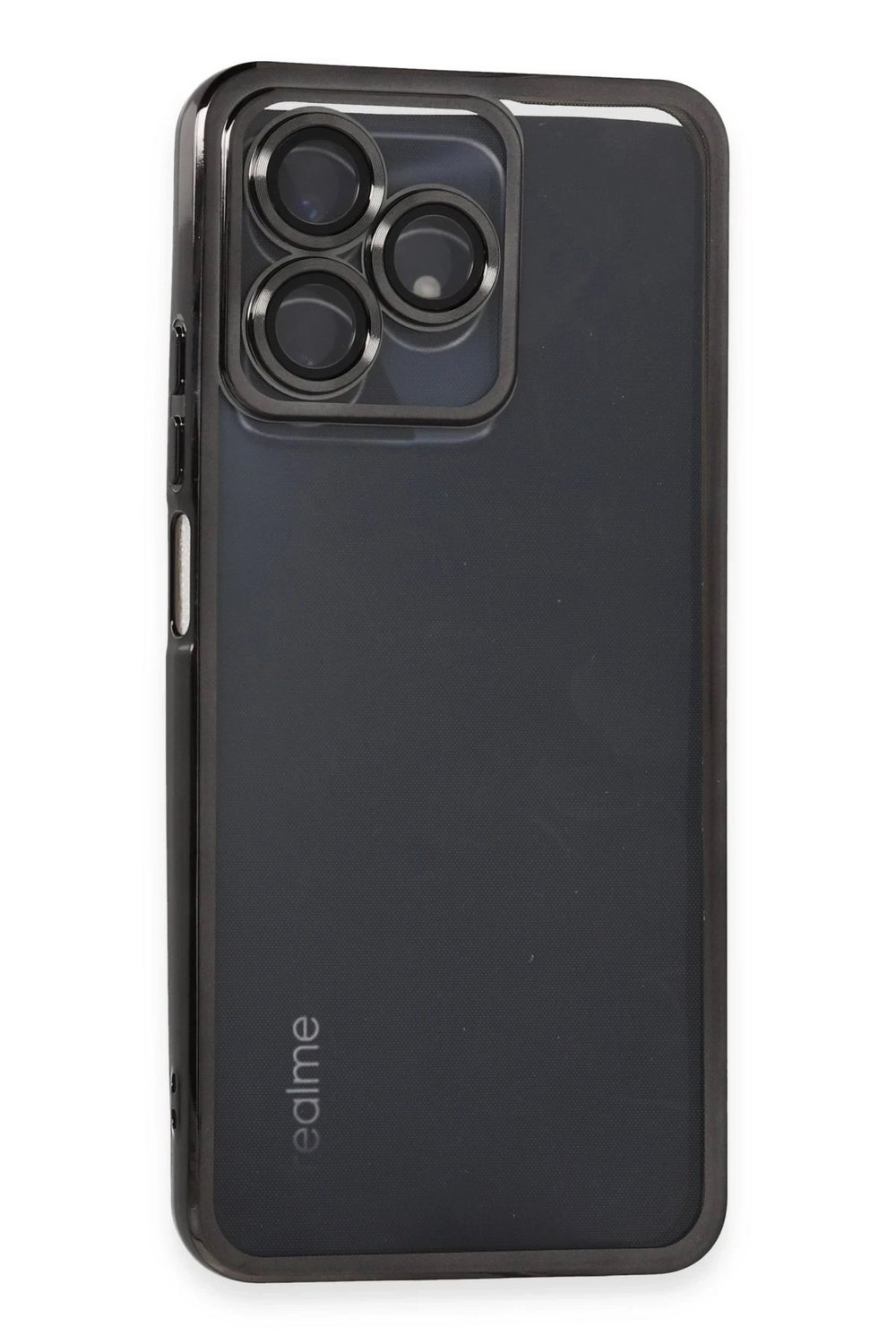 Mey İthalat®  Realme C53 Kılıf  Lensli Silikon - Siyah