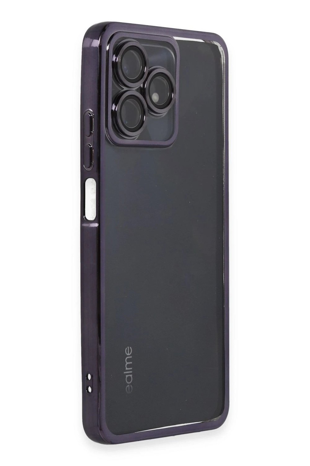 Mey İthalat®  Realme C53 Kılıf  Lensli Silikon - Mor