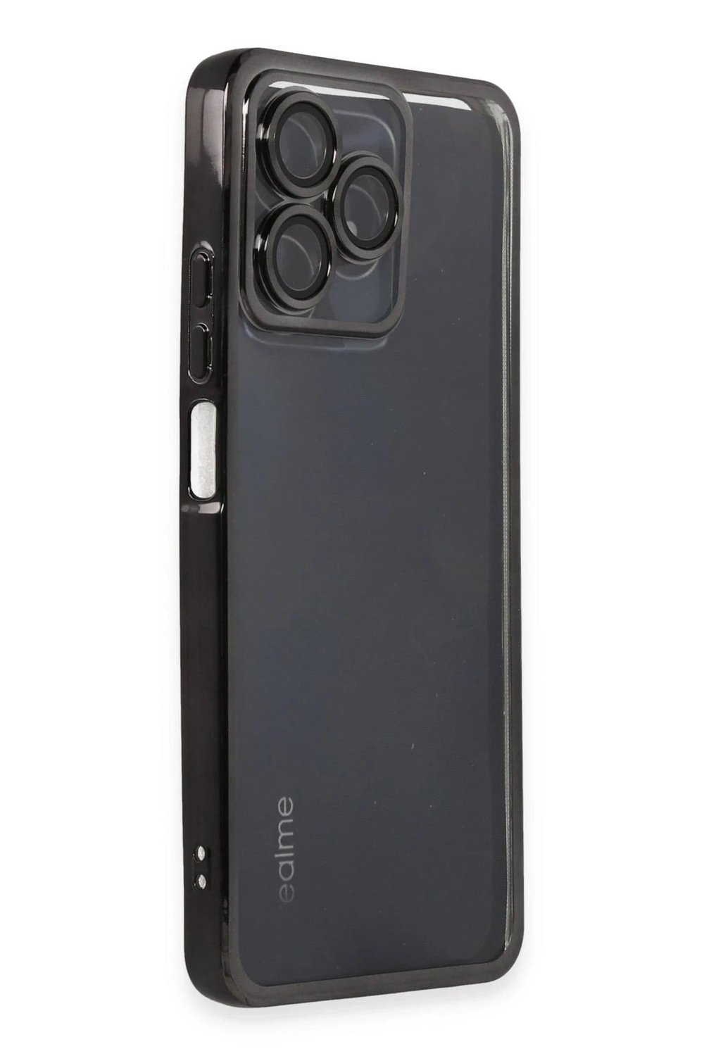 Mey İthalat®  Realme C53 Kılıf  Lensli Silikon - Siyah