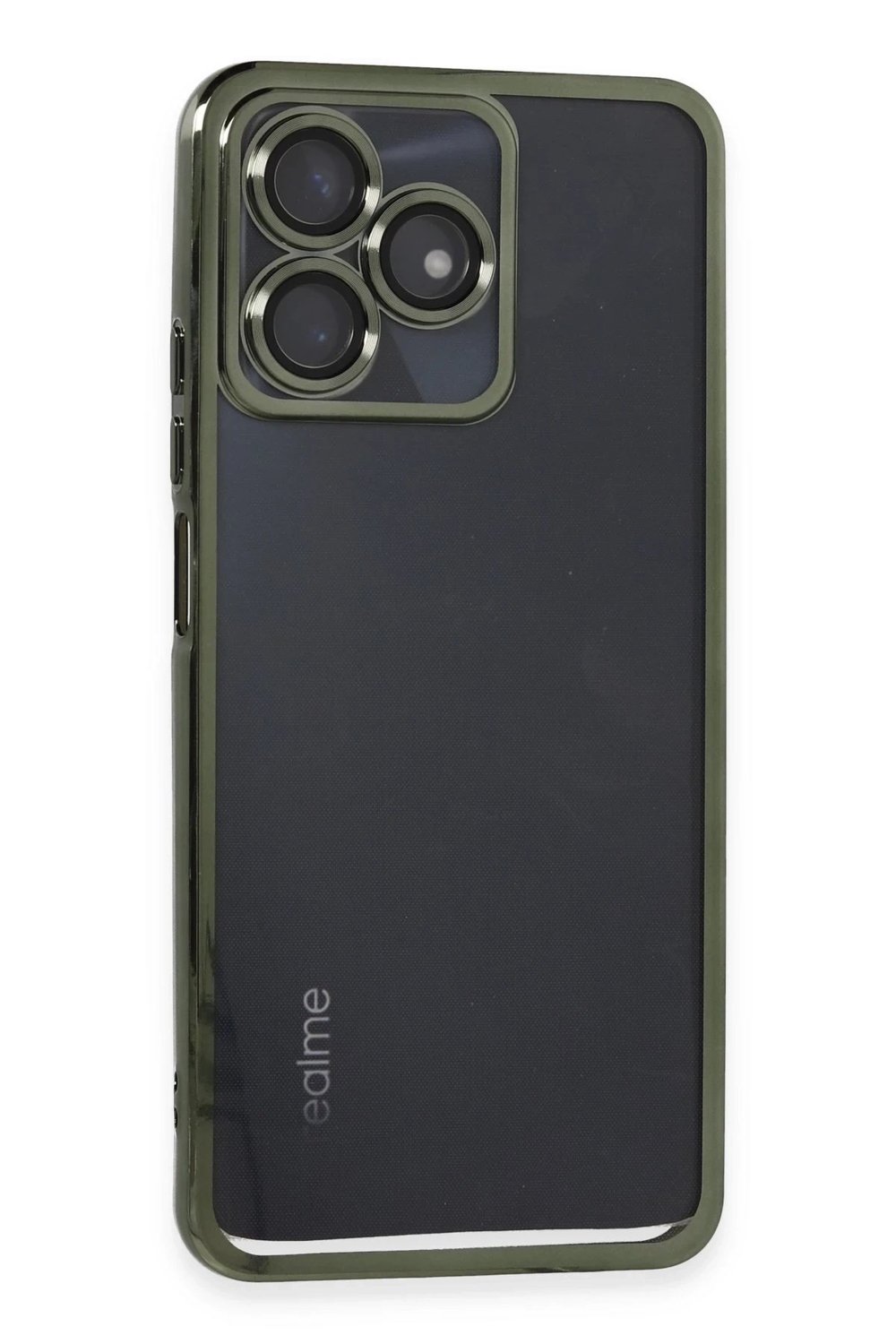 Mey İthalat®  Realme C53 Kılıf  Lensli Silikon - Yeşil