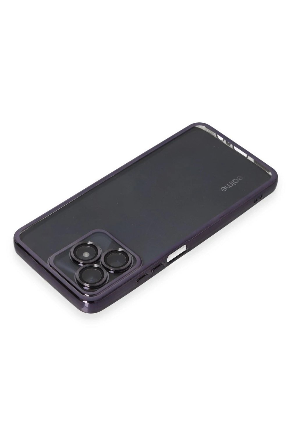 Mey İthalat®  Realme C53 Kılıf  Lensli Silikon - Mor