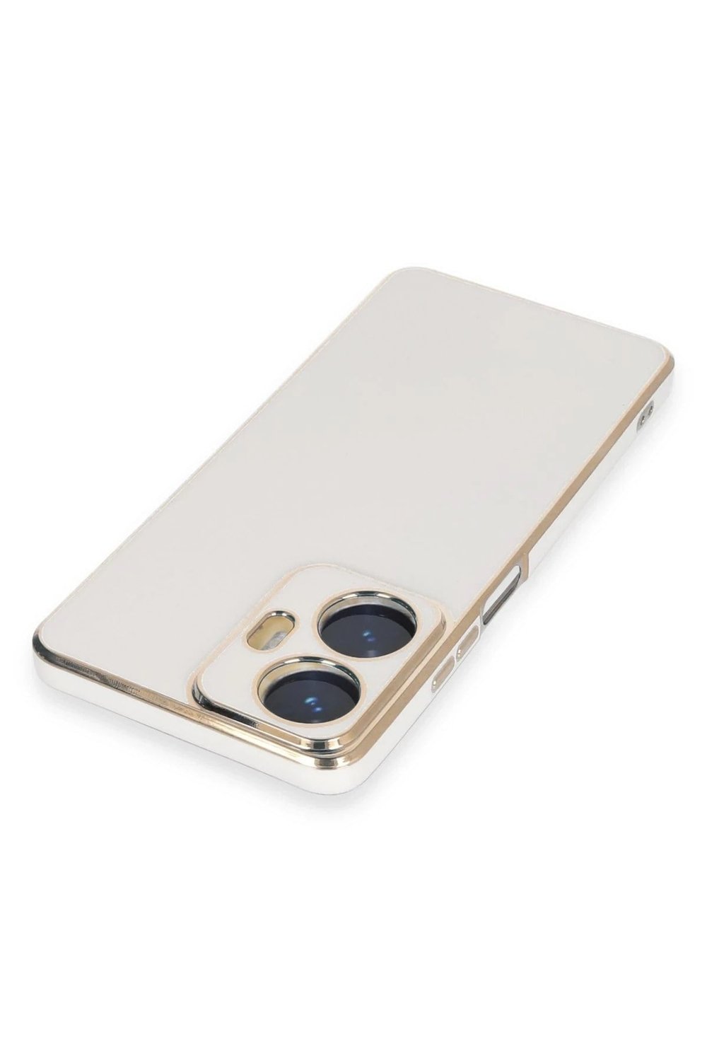 Mey İthalat®  Realme C55 Kılıf Volet Silikon - Beyaz