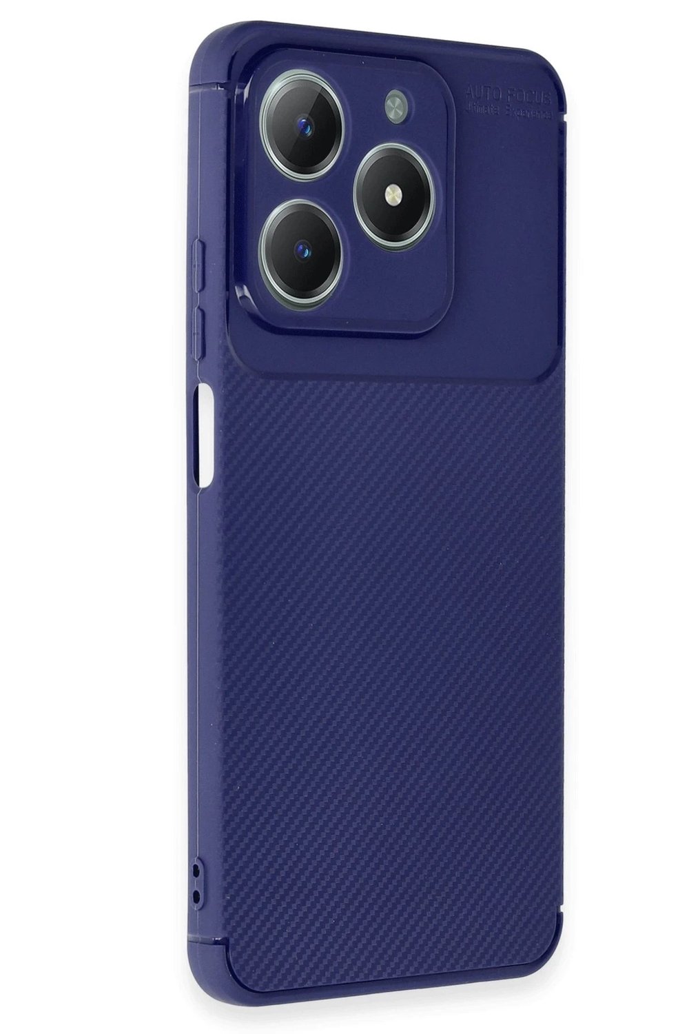 Mey İthalat®  Realme C61 Kılıf Auto Focus Karbon Kapak - Lacivert