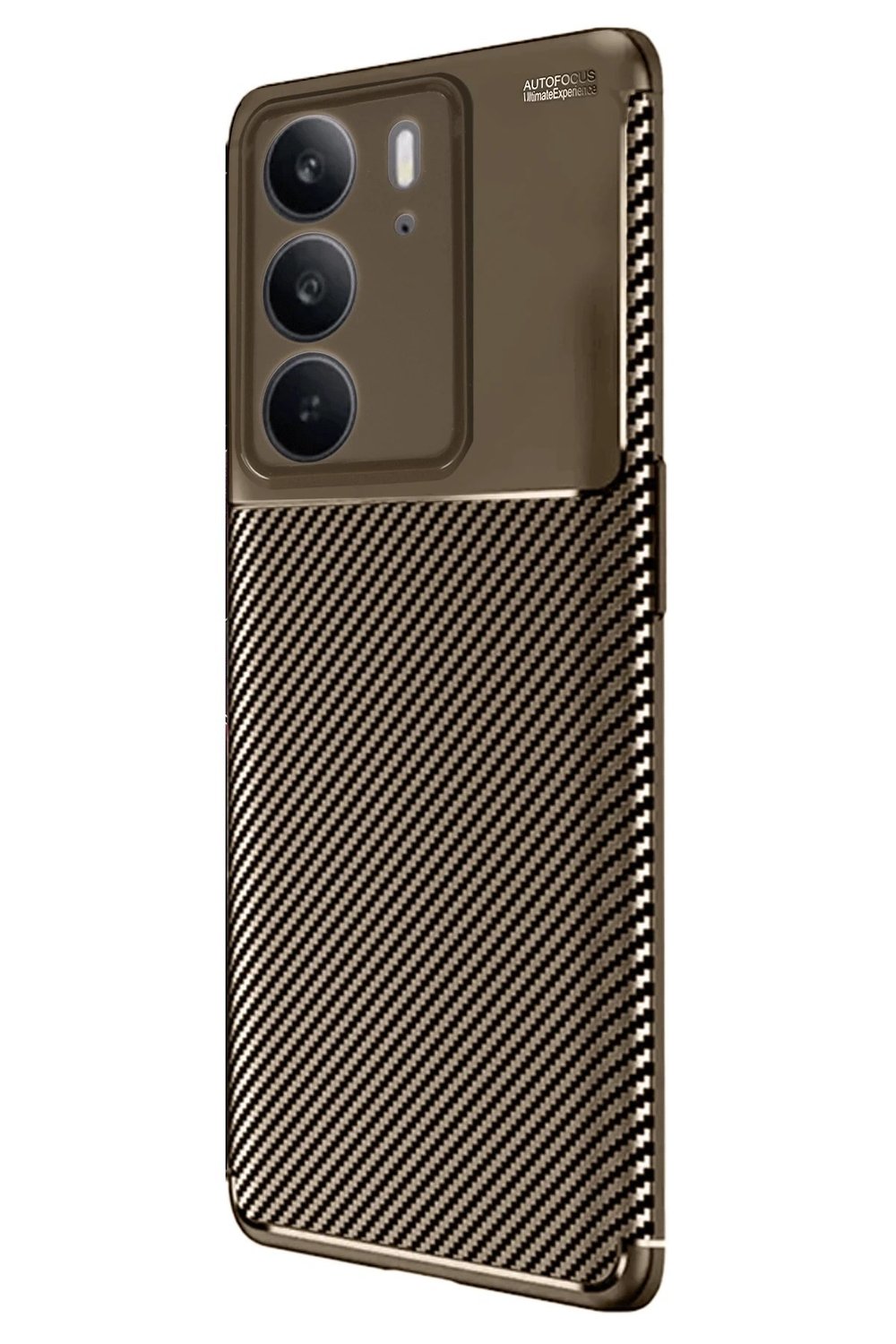 Mey İthalat®  Realme C75 4G Auto Focus Karbon Kapak - Kahverengi