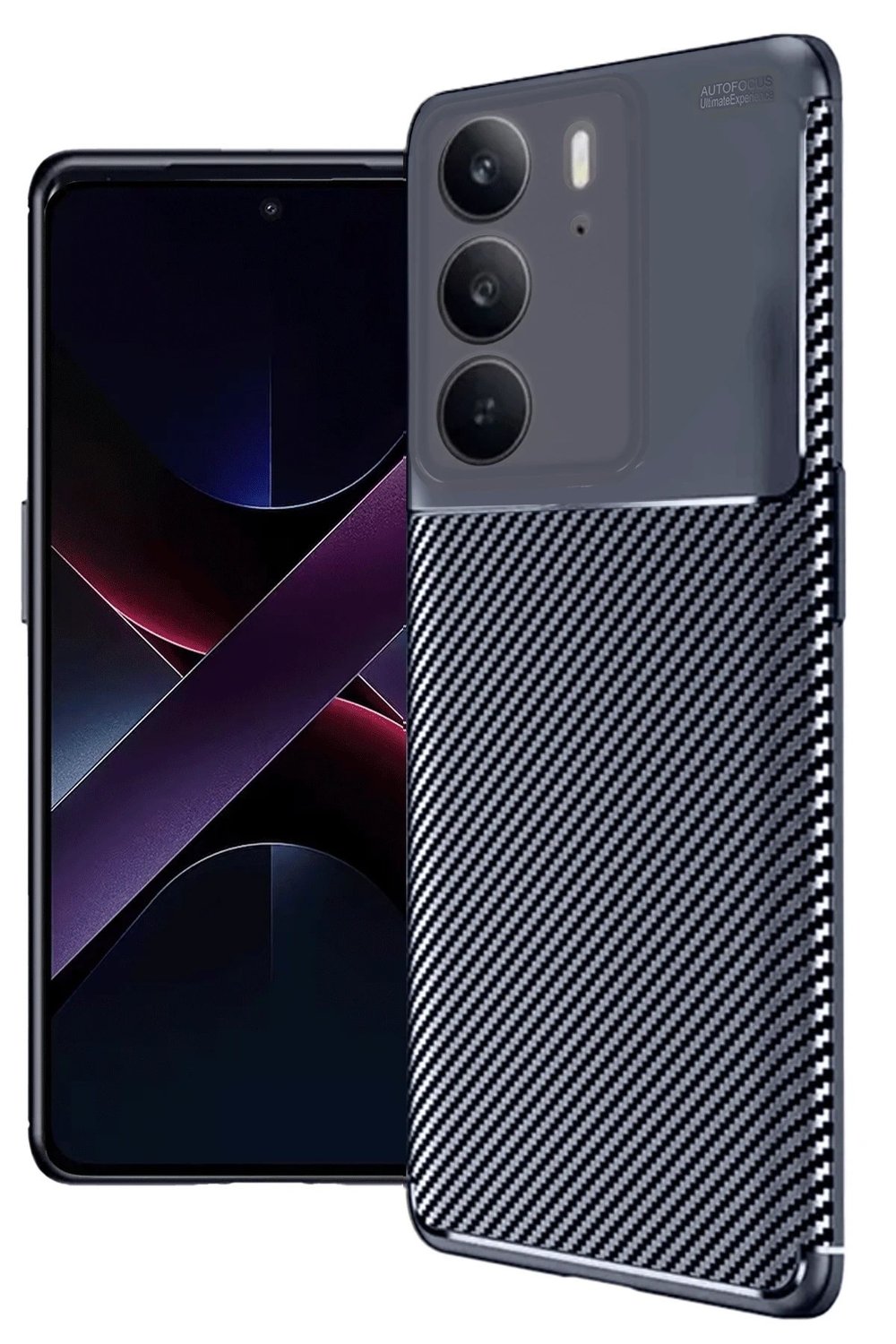 Mey İthalat®  Realme C75 4G Auto Focus Karbon Kapak - Lacivert